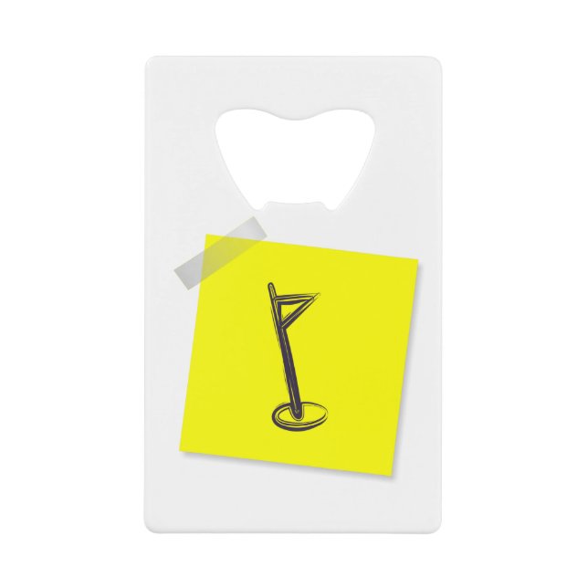 Golf Credit Card Bottle Opener (Front)
