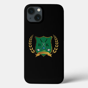 GOLF Crest with Laurel Wreath and Monogram iPad iPhone 13 Case