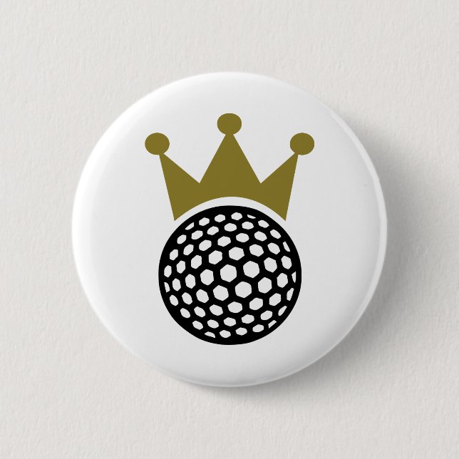 Golf crown 2 inch round button (Front)