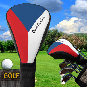 Golf Czech Republic & Flag /CZ Golf Clubs Covers