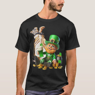 Golf Dad on St. Patrick's Day with Beer T-Shirt