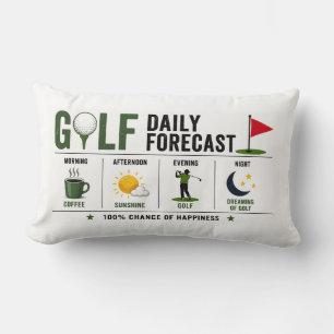 Golf daily forecast lumbar pillow