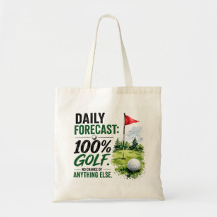 Golf Daily Forecast Tote Bag