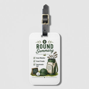 Golf Daily Life Funny Checklist Luggage Tag