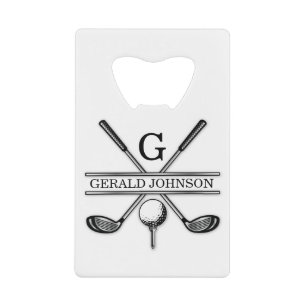 Golf Design Monogram Template Credit Card Bottle O Credit Card Bottle Opener