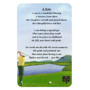 Golf Design - Son poem Magnet