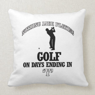 golf designs throw pillow