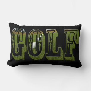 Golf Dimensional Picture Logo, Lumbar Pillow