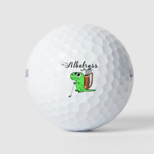 Golf Dinosaur golfing Albatross Balls