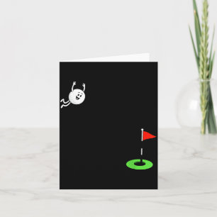 Golf Dive Funny Cartoon Golfer Golf Ball Humour Card