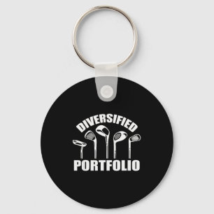 Golf Diversified Rtfolio Funny Business Entreprene Keychain