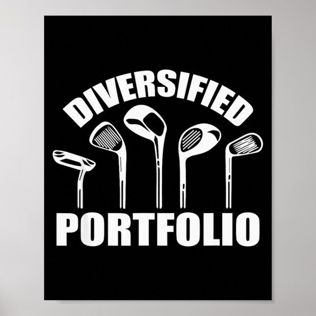 Golf Diversified Rtfolio Funny Business Entreprene Poster (Front)