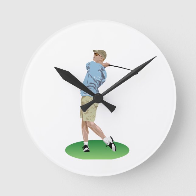Golf Drive Round Clock (Front)