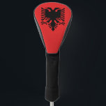 Golf Driver Cover with Flag of Albania<br><div class="desc">Elevate your golf game with this premium driver cover proudly showcasing the flag of Albania! Crafted with durable materials and a sleek design, this cover not only protects your prized club but also showcases your Albanian pride on the green. The bold colours and unmistakable flag design make a statement on...</div>