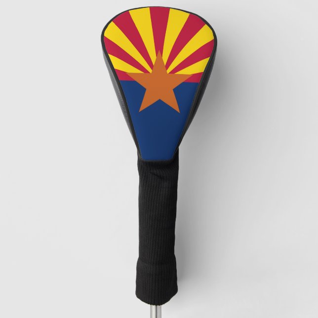 Golf Driver Cover with Flag of Arizona, USA (Front)