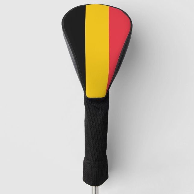 Golf Driver Cover with Flag of Belgium (Front)