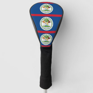 Golf Driver Cover with Flag of Belize