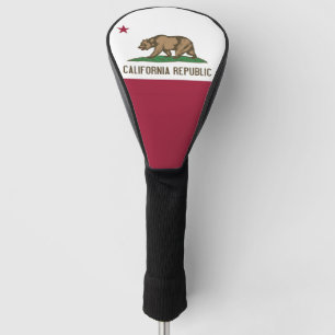 Golf Driver Cover with Flag of California, USA