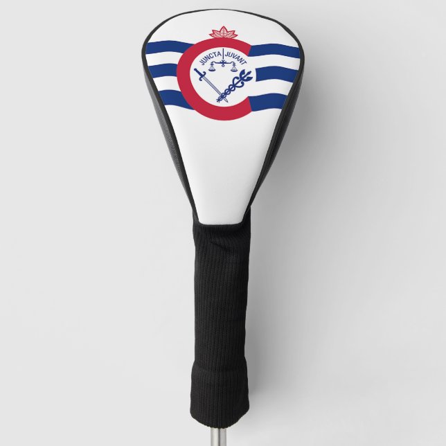 Golf Driver Cover with Flag of Cincinnati, USA (Front)
