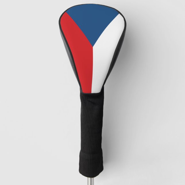 Golf Driver Cover with Flag of Czechia (Front)
