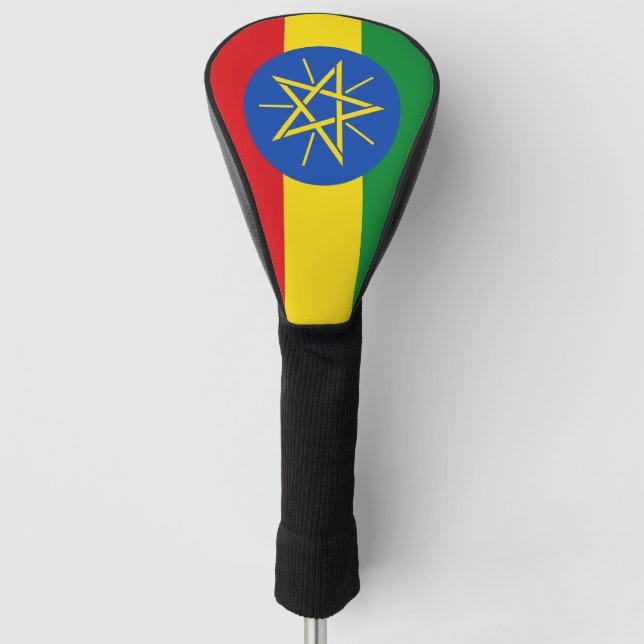 Golf Driver Cover with Flag of Ethiopia (Front)