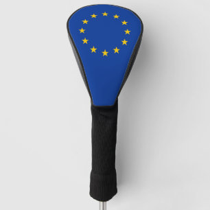Golf Driver Cover with Flag of European Union