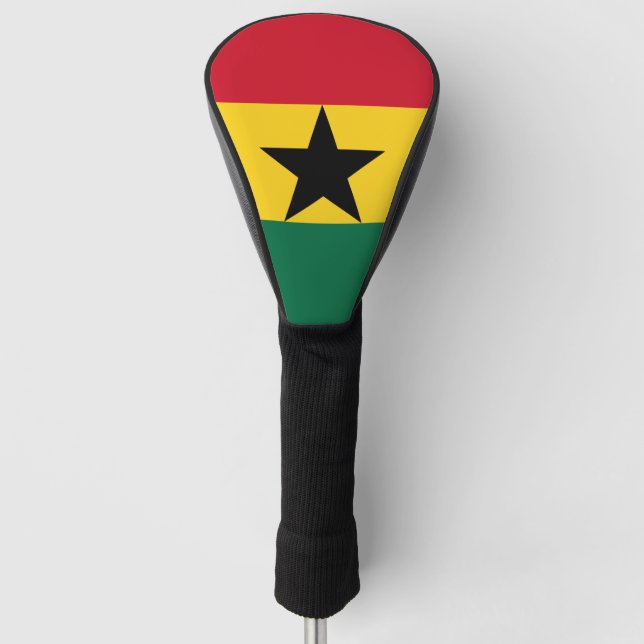 Golf Driver Cover with Flag of Ghana (Front)