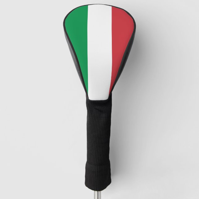 Golf Driver Cover with Flag of Italy (Front)