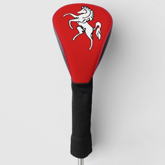 Golf Driver Cover with Flag of Kent County (Front)