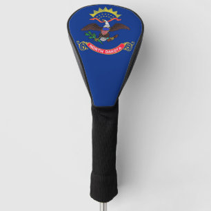 Golf Driver Cover with Flag of North Dakota USA