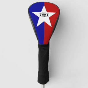 Golf Driver Cover with Flag of San Antonio, USA