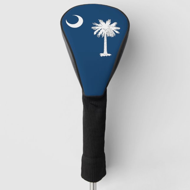 Golf Driver Cover with Flag of South Carolina, USA (Front)