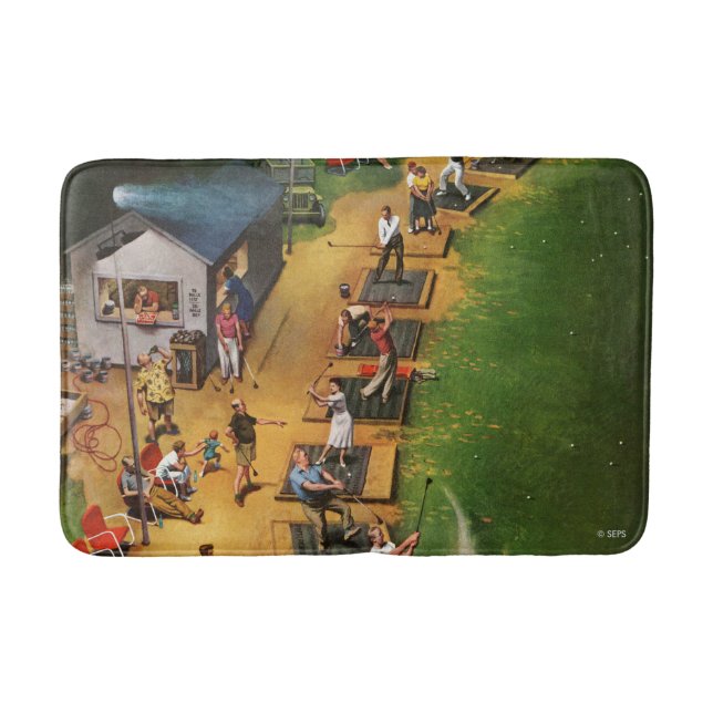 Golf Driving Range by John Falter Bath Mat (Front)