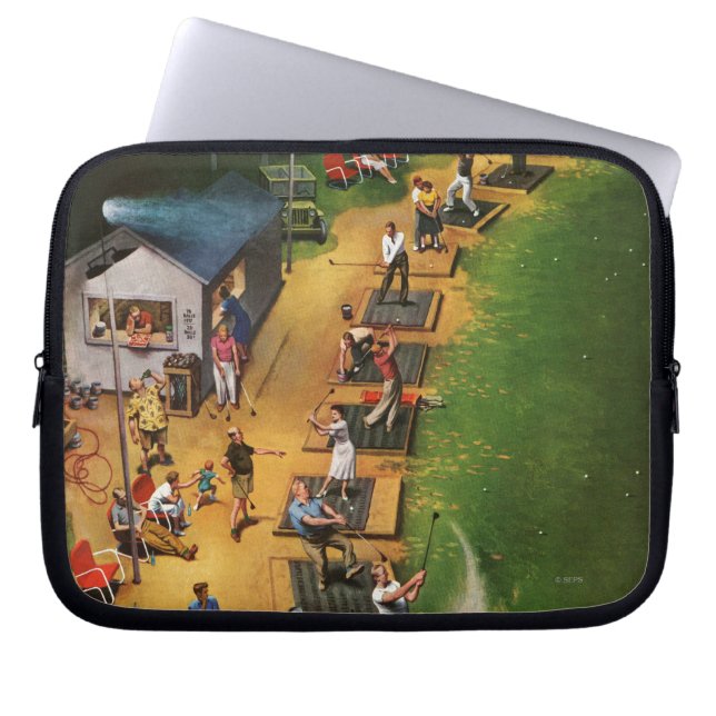 Golf Driving Range by John Falter Laptop Sleeve (Front)