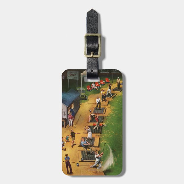 Golf Driving Range by John Falter Luggage Tag (Front Vertical)