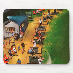 Golf Driving Range by John Falter Mouse Pad