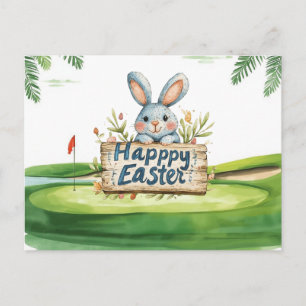 Golf Easter design for golfer    Holiday Postcard