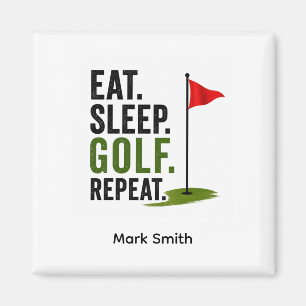 Golf Eat Sleep Golf Repeat Magnet