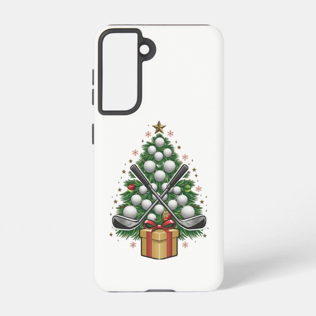 Golf Equipment Christmas Tree Christmas Golf Samsung Galaxy S21 Case (Back)
