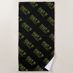 Golf Est Le Mot Sportif, Serviette De Plage