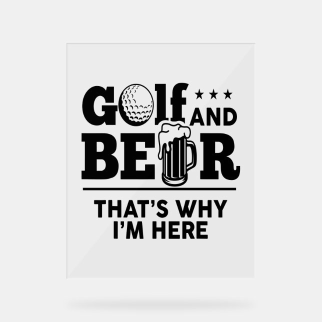 Golf et bière C'est pourquoi je suis ici (Recto)