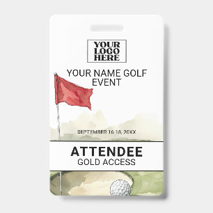Golf Event Badge