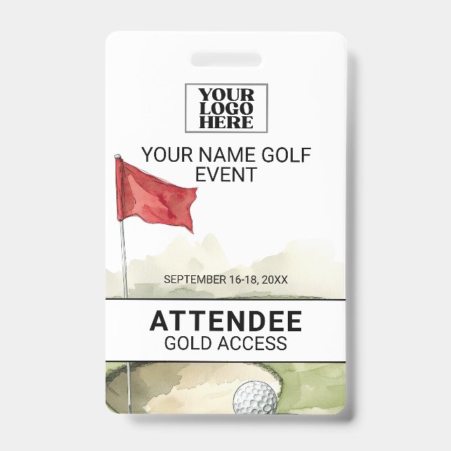 Golf Event Badge (Front)