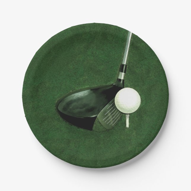 Golf Event Paper Plate (Front)