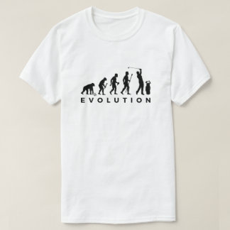 Golf Evolution funny T shirt golfer Humour
