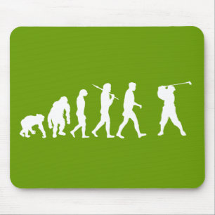 Golf Evolution golfers golfing club house gift Mouse Pad