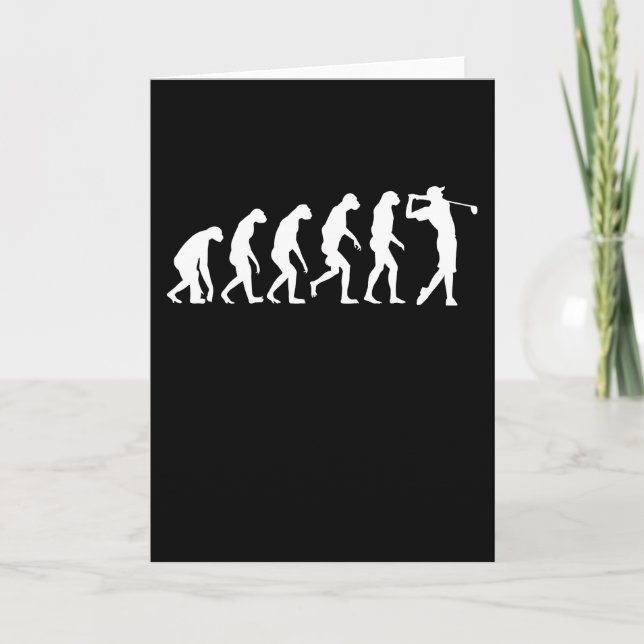 GOLF EVOLUTION Golfing Clothes Women Men Kids Card (Front)