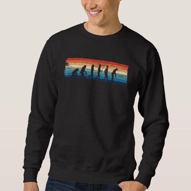 Golf Evolution Of Man Golfer Golfing Sweatshirt (Front)