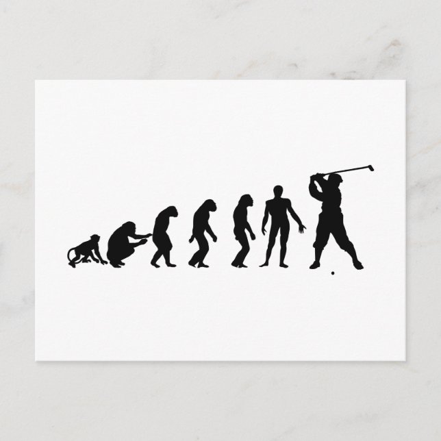 Golf Evolutionary Theory of Sport Postcard (Front)