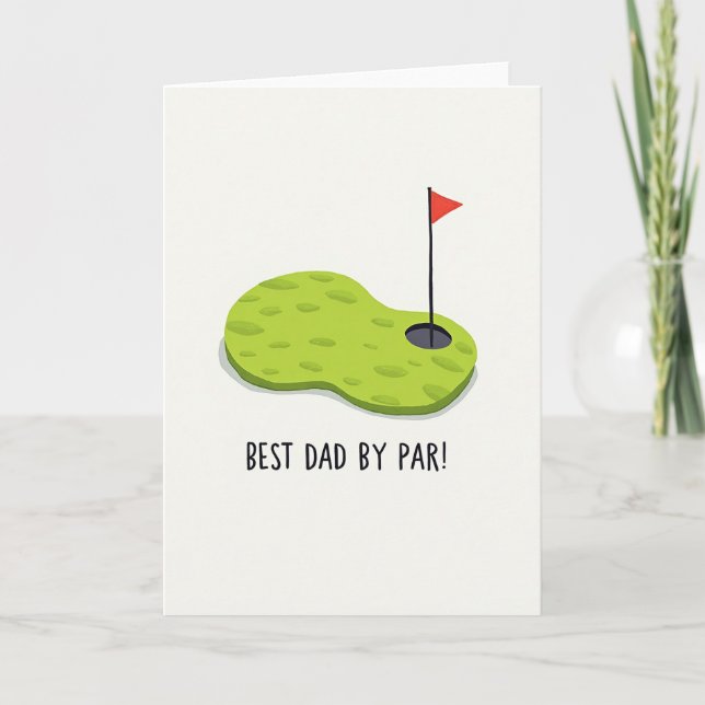 Golf Fathers Day Wish Card (Front)